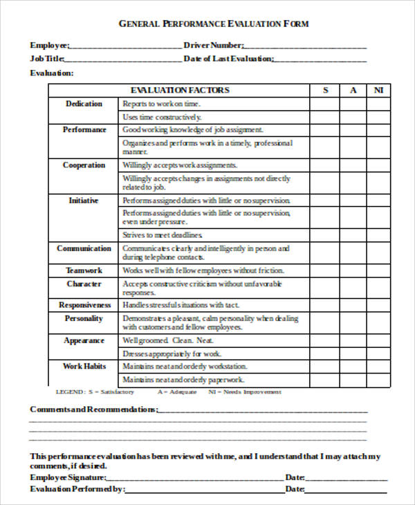Minnesota Driver Evaluation Form